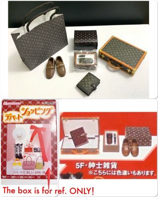 Rare Re - Ment Department Store Shopping 5/f Designer Lv Briefcase Pen Shoes