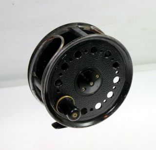 Vintage Beaudex Fly Fishing Reel,  J.  W.  Young & Sons,  3 - 1/2 " Diameter England