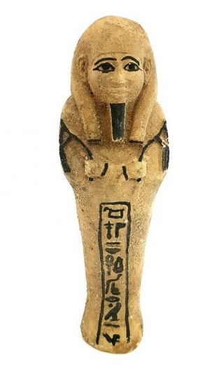 Rare Shabti Egyptian Ancient Faience Ushabti Period Hieroglyphic Egypt Stone Art