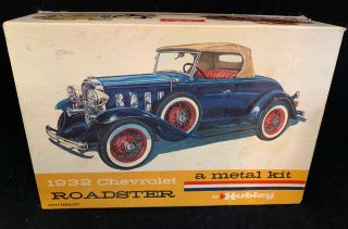 Hubley 1932 Chevrolet Roadster Car Metal Kit Vintage Box Rare