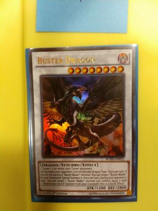 Yugioh Buster Dragon - Bosh - En052 - Ultra Rare - 1st Edition Near,  English