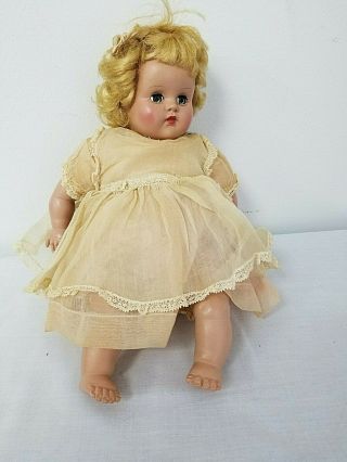 Vintage Madame Alexander Baby Composition And Cloth Doll (marked: Alexander) 11 "