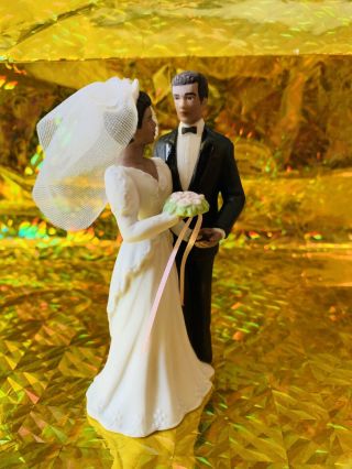 Lasting Traditions By Bakery Crafts wedding cake topper Bride and Groom Vintage 2