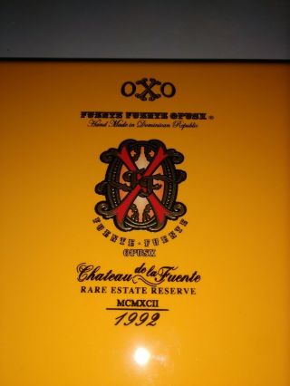 Ultra Rare Fuente Opusx Oscuro Oxo Empty Cigar Box 9.  75inx15.  25in Arturo Opus X
