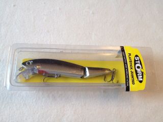 Vintage Old Storm Jointed Flatstick Muskie Fishing Lure In Package