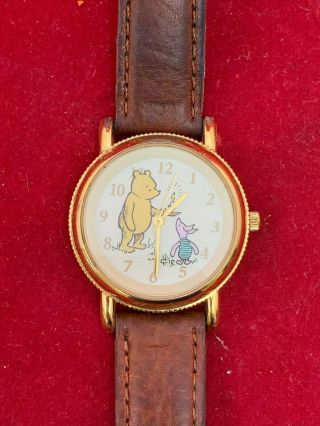 Rare Vintage Disney Timex Classic Pooh And Piglet Indiglo Watch