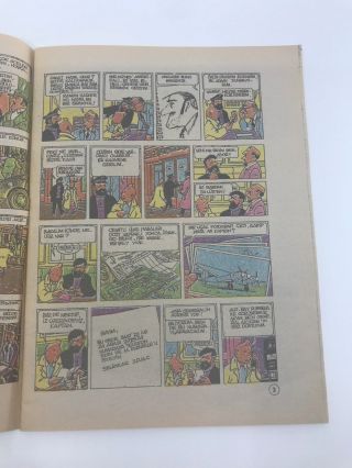 THE ADVENTURES OF TINTIN 22 - 80s - Foreign Comic Book - VERY RARE - 5.  5 FN - 3
