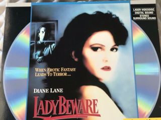 Very Rare Hard To Find Lady Beware,  On Laserdisc Ld (1989) Diane Lane