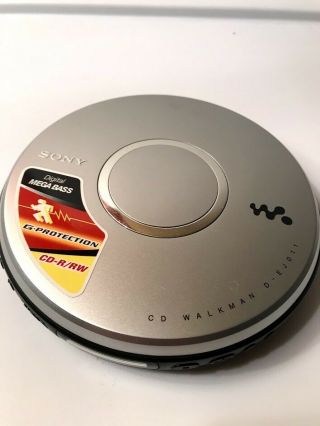 Sony Cd Walkman Discontinued Cd - R/rw G•protection Digital Mega Bass Silver Rare