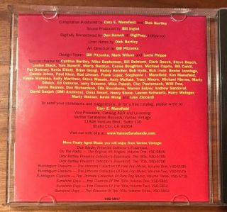 Dick Bartley Presents On the Radio Volume Two CD 1997 w/ Rare Single Edits MINTY 2