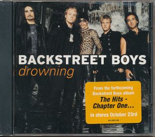 Backstreet Boys Drowning Rare Promo Cd Single W/ Edit And Hype Sticker 