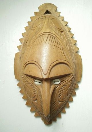 Vintage Antique Wooden Mask Tribal Hand Made