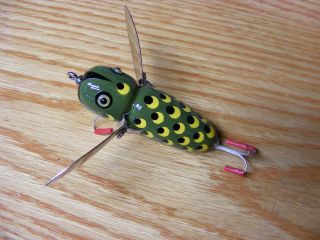 C Hines Heddon Style Crazy Crawler in Green Frog Color 2 3/4 
