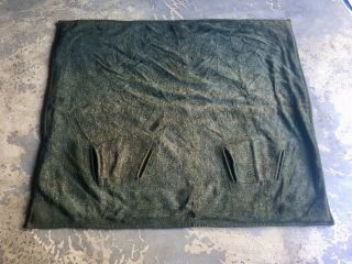 Antique Horse Hair Wool Carriage Buggy Sleigh Blanket With Hand Warming Slots