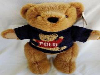 Vintage 1998 Ralph Lauren Polo Bear Plush Stuffed Limited Rare Christmas 90s Wow