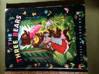 Vintage Little Golden Book The Three Bears " A " 1st Edition Rare