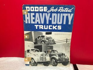 Rare 1950s Dodge Heavy Duty Truck Dealer Sales Advertising Brochure