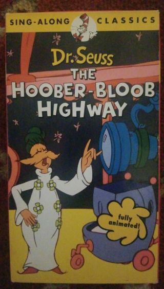 Dr Seuss - The Hoober - Bloob Highway Vhs Euc Rare
