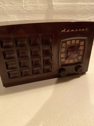 Rare Bakelite Admiral Radio 5r10 - N I Great