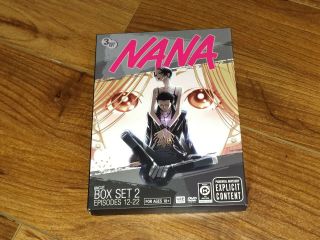 Nana Uncut Box Set Vol 2 Dvd,  2009,  3 - Disc Set Rare,  Anime - Has English Dub.