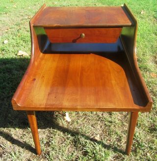 Rare Heywood Wakefield Cliff House Mid Century Modern End Table Nightstand Cool