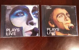 Peter Gabriel Plays Live 2x Cd Geffen 4012 - 2 Rare Early Japan For Us Pressing Nm