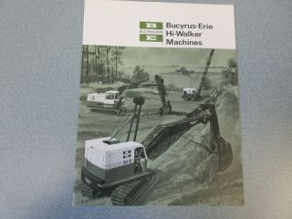 Rare Bucyrus - Erie Crane & Excavator Sales Brochure 1970