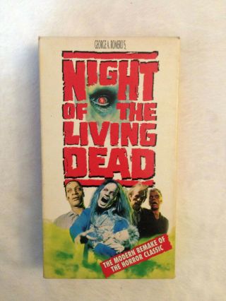 Night Of The Living Dead [vhs] 1996 Savini George A Romero Remake Rare