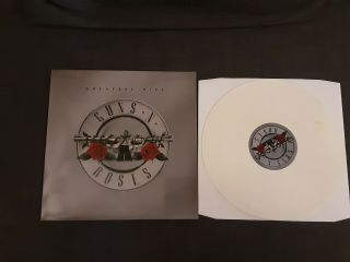 Guns N Roses Greatest Hits - Very Rare 12 Inch White Colour Vinyl Lp Axl