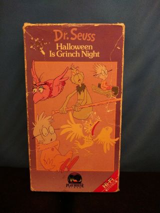 Vintage Rare Beta Max Dr.  Seuss Halloween Is Grinch Night 1985
