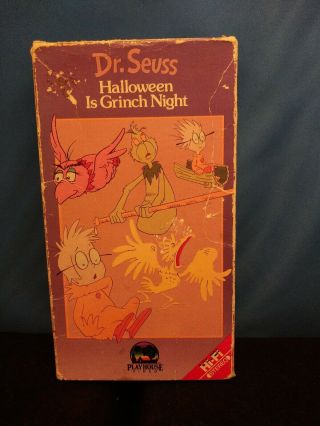 Vintage Rare Beta Max Dr.  Seuss Halloween is Grinch Night 1985 2