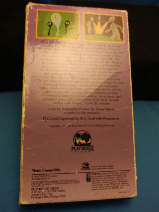 Vintage Rare Beta Max Dr.  Seuss Halloween is Grinch Night 1985 3