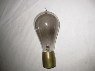 Antique Light Bulb 2 Loop Coil Carbon Thomson Houston Base