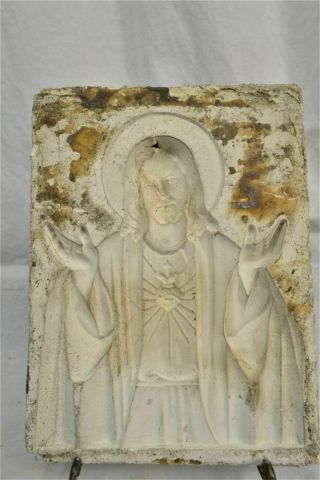Antique Vintage Religious Jesus Christ Ceramic Slip Casting Mold Solid Pour