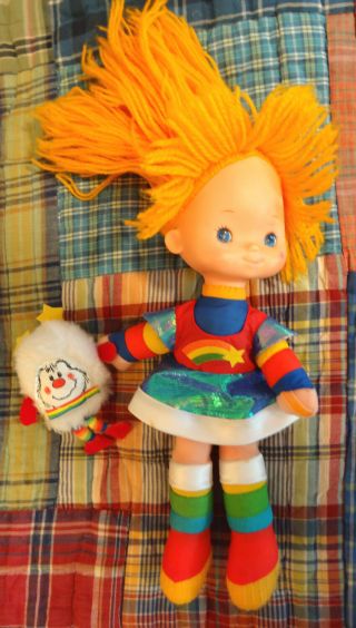 Vintage 1983 Rainbow Brite Doll With Twink The Sprite 10 " Plush