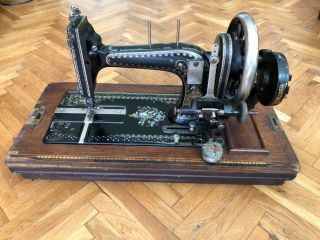 Gritzner Durlach,  1900’s,  Rare Vintage Antique Cast Iron Sewing Machine