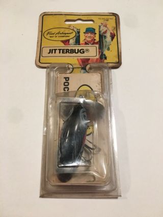 Vintage Arbogast Jitterbug Fishing Lure Redwing Blackbird Color In Package