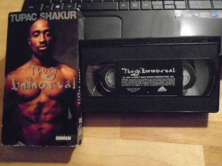 Rare Oop Tupac Shakur Vhs Music Video Thug Immortal 2pac Rap Documentary 1997