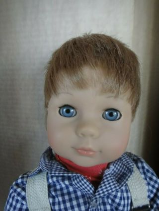 Rare Gotz Puppe Doll - - 18” Boy - - Marek - All Blue Sleep Eyes - Germany