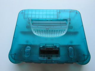 Nintendo 64 N64 Ice Blue Funtastic Console System Neon Clear Atomic Retro Rare 3