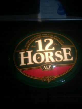 Extremely Rare Genesee 12 Horse Ale Lighted Beer Sign