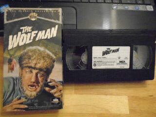 Rare Oop The Wolf Man Vhs Film 1941 Horror Bela Lugosi Lon Chaney Jr.  Werewolf