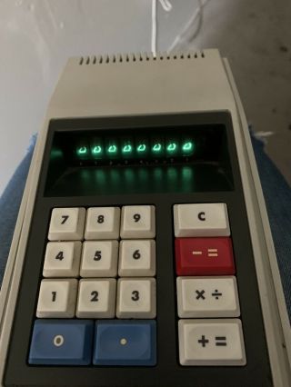 Vintage Rare Sharp QT - 8D Electronic Desktop Calculator Micro Compet 3