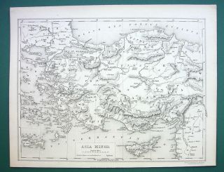 1839 Map - Asia Minor Turkey Cyprus