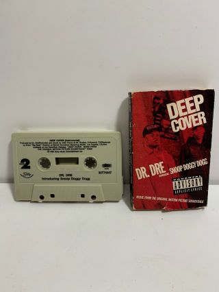 Deep Cover Dr.  Dre Snoop Doggy Dogg Snoop Dogg (rare Single) Cassette Tape