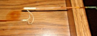 VINTAGE 359 SOUTH BEND 8 1/2 FOOT SPLIT BAMBOO FLY FISHING ROD w/ BAG & TUBE 3