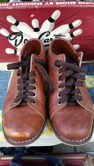 Vintage Don Carter Leather Bowling Shoes M9311 Size 9 Mens/11 Women Box