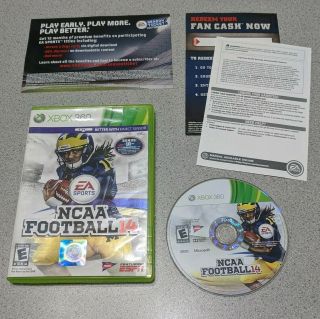 Ncaa Football 14 Microsoft Xbox 360 2013 Complete Rare College