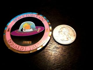 Rare Limited Edition Pin Space Force One Presient Trump Challenge Coin 5/5