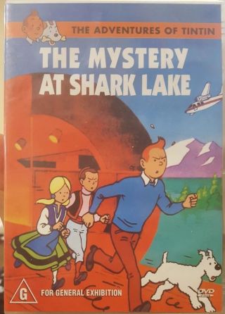 The Mystery At Shark Lake Rare Deleted Dvd Adventures Of Tintin Herge Cartoon